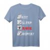 Eat Sleep Anime Repeat Manga Japan Kanji Weeb Vintage Anime T-Shirt – Perfektes Geschenk für Anime, Manga und Cosplay Fans