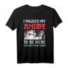 Lustiges 'I Paused My Anime To Be Here' Anime T-Shirt - Perfektes Cosplay- und Otaku-Geschenk für Fans, Teenager & Manga-Liebhaber