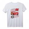 Pixar Cars Lightning McQueen Lightyear Tire Treads T-Shirt - Offizielles Lizenzprodukt für Cars Fans und Geburtstagsgeschenke