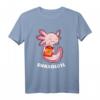 Axolotl Snaxolotl T-Shirt mit Chips Design - Lustiges Geschenk für Axolotl Fans und Aquarium-Besitzer, Perfekt für Mädchen und Jungen