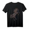 Arabische Kalligraphie Arabisches Pferd - Al-Mutanabbi Gedicht T-Shirt, einzigartiges islamisches Kunstdesign, Geschenk für Pferdeliebhaberinnen und Kunstfans