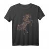 Arabische Kalligraphie Arabisches Pferd - Al-Mutanabbi Gedicht T-Shirt, einzigartiges islamisches Kunstdesign, Geschenk für Pferdeliebhaberinnen und Kunstfans