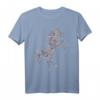 Arabische Kalligraphie Arabisches Pferd - Al-Mutanabbi Gedicht T-Shirt, einzigartiges islamisches Kunstdesign, Geschenk für Pferdeliebhaberinnen und Kunstfans
