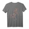 Arabische Kalligraphie Arabisches Pferd - Al-Mutanabbi Gedicht T-Shirt, einzigartiges islamisches Kunstdesign, Geschenk für Pferdeliebhaberinnen und Kunstfans