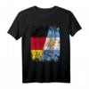 ARGENTINIEN DEUTSCHLAND Flagge T-Shirt für Damen, Herren & Kinder – Klassisch geschnitten mit doppelt genähtem Saum für Fans beider Länder