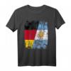 ARGENTINIEN DEUTSCHLAND Flagge T-Shirt für Damen, Herren & Kinder – Klassisch geschnitten mit doppelt genähtem Saum für Fans beider Länder