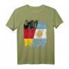 ARGENTINIEN DEUTSCHLAND Flagge T-Shirt für Damen, Herren & Kinder – Klassisch geschnitten mit doppelt genähtem Saum für Fans beider Länder