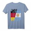 ARGENTINIEN DEUTSCHLAND Flagge T-Shirt für Damen, Herren & Kinder – Klassisch geschnitten mit doppelt genähtem Saum für Fans beider Länder