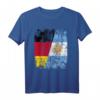 ARGENTINIEN DEUTSCHLAND Flagge T-Shirt für Damen, Herren & Kinder – Klassisch geschnitten mit doppelt genähtem Saum für Fans beider Länder