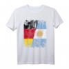 ARGENTINIEN DEUTSCHLAND Flagge T-Shirt für Damen, Herren & Kinder – Klassisch geschnitten mit doppelt genähtem Saum für Fans beider Länder