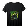 Damen Frankenstein Shock Rod Gasser - Horror Psychobilly Punk Art T-Shirt mit V-Ausschnitt, Retro & Vintage Merchandise für Gothic & Underground Fans