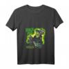 Damen Frankenstein Shock Rod Gasser - Horror Psychobilly Punk Art T-Shirt mit V-Ausschnitt, Retro & Vintage Merchandise für Gothic & Underground Fans