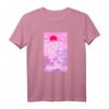Vaporwave Japanisch Kranich T-Shirt mit Hokusai Kunst - Pastellfarbenes Kawaii Design für Streetwear und Teenager