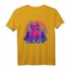 Owlsome - Owl Eule Awesome Vogel Retrowave T-Shirt mit Sonnenbrille für Fans von Outrun, Synthwave und 80er Retro-Ästhetik