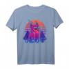 Owlsome - Owl Eule Awesome Vogel Retrowave T-Shirt mit Sonnenbrille für Fans von Outrun, Synthwave und 80er Retro-Ästhetik