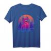 Owlsome - Owl Eule Awesome Vogel Retrowave T-Shirt mit Sonnenbrille für Fans von Outrun, Synthwave und 80er Retro-Ästhetik