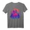 Owlsome - Owl Eule Awesome Vogel Retrowave T-Shirt mit Sonnenbrille für Fans von Outrun, Synthwave und 80er Retro-Ästhetik