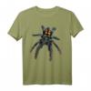 Venezolanische Tarantelspinne, Sonne Tiger (P. Irminia) T-Shirt – Gruselige Gothic-Inspirierte Spinnen Grafik für Festivals, Halloween & dunkle Kunstfans