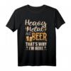 Lustiges Heavy Metal und Bier T-Shirt - Perfektes Geschenk für Metal- und Punkrock-Fans, Geburtstags- und Weihnachtsgeschenk