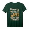 Lustiges Heavy Metal und Bier T-Shirt - Perfektes Geschenk für Metal- und Punkrock-Fans, Geburtstags- und Weihnachtsgeschenk