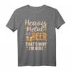 Lustiges Heavy Metal und Bier T-Shirt - Perfektes Geschenk für Metal- und Punkrock-Fans, Geburtstags- und Weihnachtsgeschenk