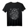 Psychedelische Pilze & Kristalle Gothic Witchy Punk T-Shirt - Handgezeichnetes Design für Festival, Gothic & Punk Fans