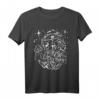 Psychedelische Pilze & Kristalle Gothic Witchy Punk T-Shirt - Handgezeichnetes Design für Festival, Gothic & Punk Fans