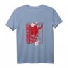Japanisch Damon Art Face Skull Devil Oni Harajuku Aesthetic T-Shirt – Minimalistische Streetwear für Otaku, Anime Fans & Japan-Liebhaber