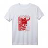 Japanisch Damon Art Face Skull Devil Oni Harajuku Aesthetic T-Shirt – Minimalistische Streetwear für Otaku, Anime Fans & Japan-Liebhaber