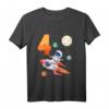 Kinder Astronaut T-Shirt zum 4. Geburtstag – Lustiges Weltraum Outfit für Jungen und Mädchen, ideales Geschenk für kleine Raumfahrer
