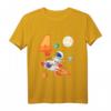 Kinder Astronaut T-Shirt zum 4. Geburtstag – Lustiges Weltraum Outfit für Jungen und Mädchen, ideales Geschenk für kleine Raumfahrer
