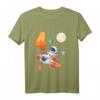 Kinder Astronaut T-Shirt zum 4. Geburtstag – Lustiges Weltraum Outfit für Jungen und Mädchen, ideales Geschenk für kleine Raumfahrer