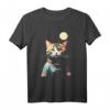 Süße Astronauten-Katze im Weltall mit Mond im Hintergrund T-Shirt – Perfektes Geschenk für Katzen- und Science Fiction Fans