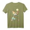 Süße Astronauten-Katze im Weltall mit Mond im Hintergrund T-Shirt – Perfektes Geschenk für Katzen- und Science Fiction Fans