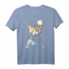 Süße Astronauten-Katze im Weltall mit Mond im Hintergrund T-Shirt – Perfektes Geschenk für Katzen- und Science Fiction Fans