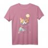 Süße Astronauten-Katze im Weltall mit Mond im Hintergrund T-Shirt – Perfektes Geschenk für Katzen- und Science Fiction Fans