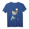 Süße Astronauten-Katze im Weltall mit Mond im Hintergrund T-Shirt – Perfektes Geschenk für Katzen- und Science Fiction Fans