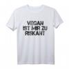 Vegan ist Zu Riskant HapKitten Kraftsport T-Shirt – Humorvolles Fitness-Outfit für Workout, Trainer & Kraftsportler