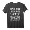 Lustiges Leiter Des Besten Teams Chef T-Shirt - Geschenk für Vorgesetzten zum Geburtstag, Weihnachten & Abschied