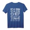 Lustiges Leiter Des Besten Teams Chef T-Shirt - Geschenk für Vorgesetzten zum Geburtstag, Weihnachten & Abschied
