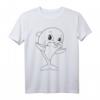 Niedlicher Delfin zum Bemalen & Ausmalen für Kinder - Kreatives DIY T-Shirt für Geburtstage, Weihnachten & Bastelaktionen