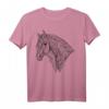 Niedliches Pferd zum Bemalen & Ausmalen für Kinder - Kreatives DIY T-Shirt für Geburtstage, Weihnachten & Bastelparty
