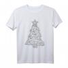 Weihnachtsbaum zum Ausmalen T-Shirt mit Stoffmarkern – Kreatives Geschenk für Kinder und Erwachsene