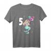 Kinder Meerjungfrau T-Shirt zum 5. Geburtstag für Mädchen - Lustiges Geburtstagsgeschenk für Tochter & Kindergeburtstag