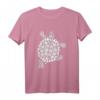 Schildkröten-Illustration für Erwachsene mit Edelsteinmuster T-Shirt – Perfekt für Tier- und Kunstliebhaber als Geschenk