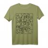 T-Shirt zum Bemalen mit lustigem Monster für Jungs und Mädchen - Kreatives Bastelshirt für Kindergeburtstag & Bastelparty