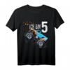 Kinder Geburtstag Shirt Monster Truck für 5 Jahre Jungen und Mädchen - Klassisch geschnitten, perfekt für Kindergeburtstag & Fans