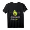 Lustiges Avocado Gewichtheben Gym T-Shirt – Vegan, Motivationsshirt für Fitnessstudio, Männer, Frauen & Kinder
