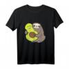 Lustiges Faultier mit Avocado Veganer T-Shirt – Niedliches Faultier-Design für Kinder & Erwachsene, Perfekt als Geschenk für Faultier- und Avocadoliebhaber