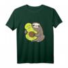 Lustiges Faultier mit Avocado Veganer T-Shirt – Niedliches Faultier-Design für Kinder & Erwachsene, Perfekt als Geschenk für Faultier- und Avocadoliebhaber